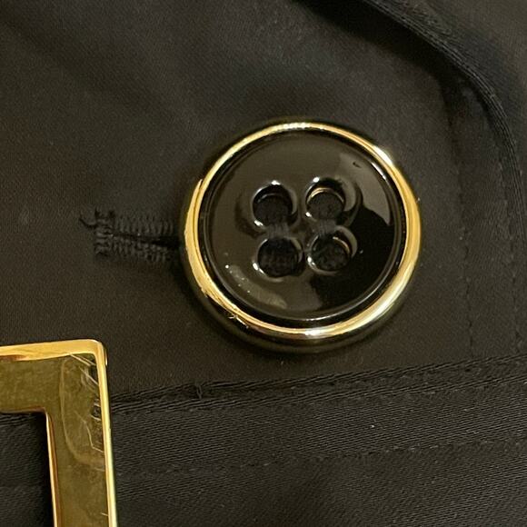 Cache XS Satin Blazer | Leopard Lining, Belted, Gold Buttons, Y2K Glam NWOT - Picture 8 of 9